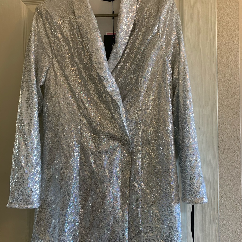 Sequin blazer dress!